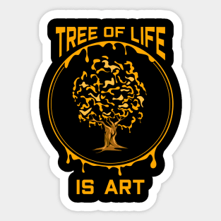 Tree of life is art Sticker